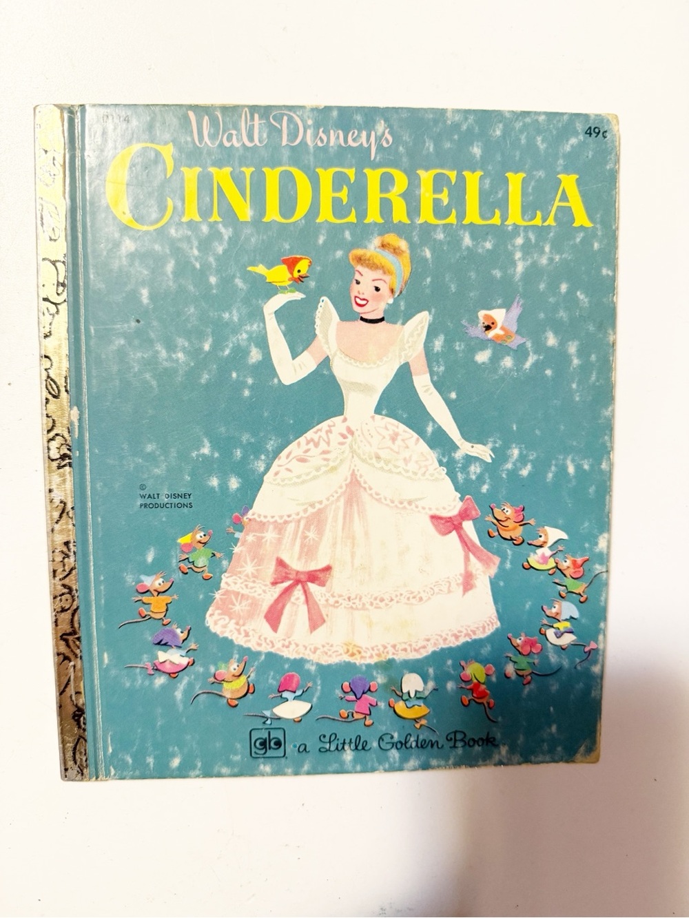 Vintage Walt Disney Cinderella Little Golden Book - 1976